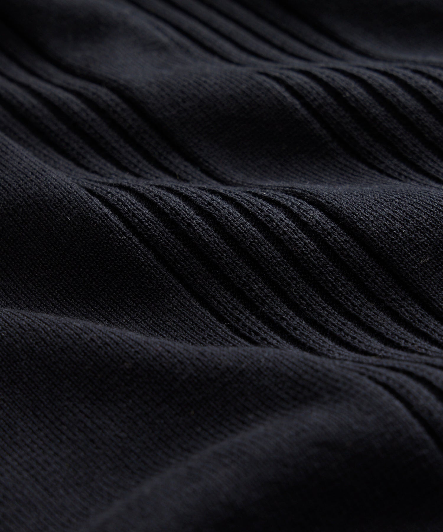 Silk-Cotton Ribbed Full-Placket Sweater Polo