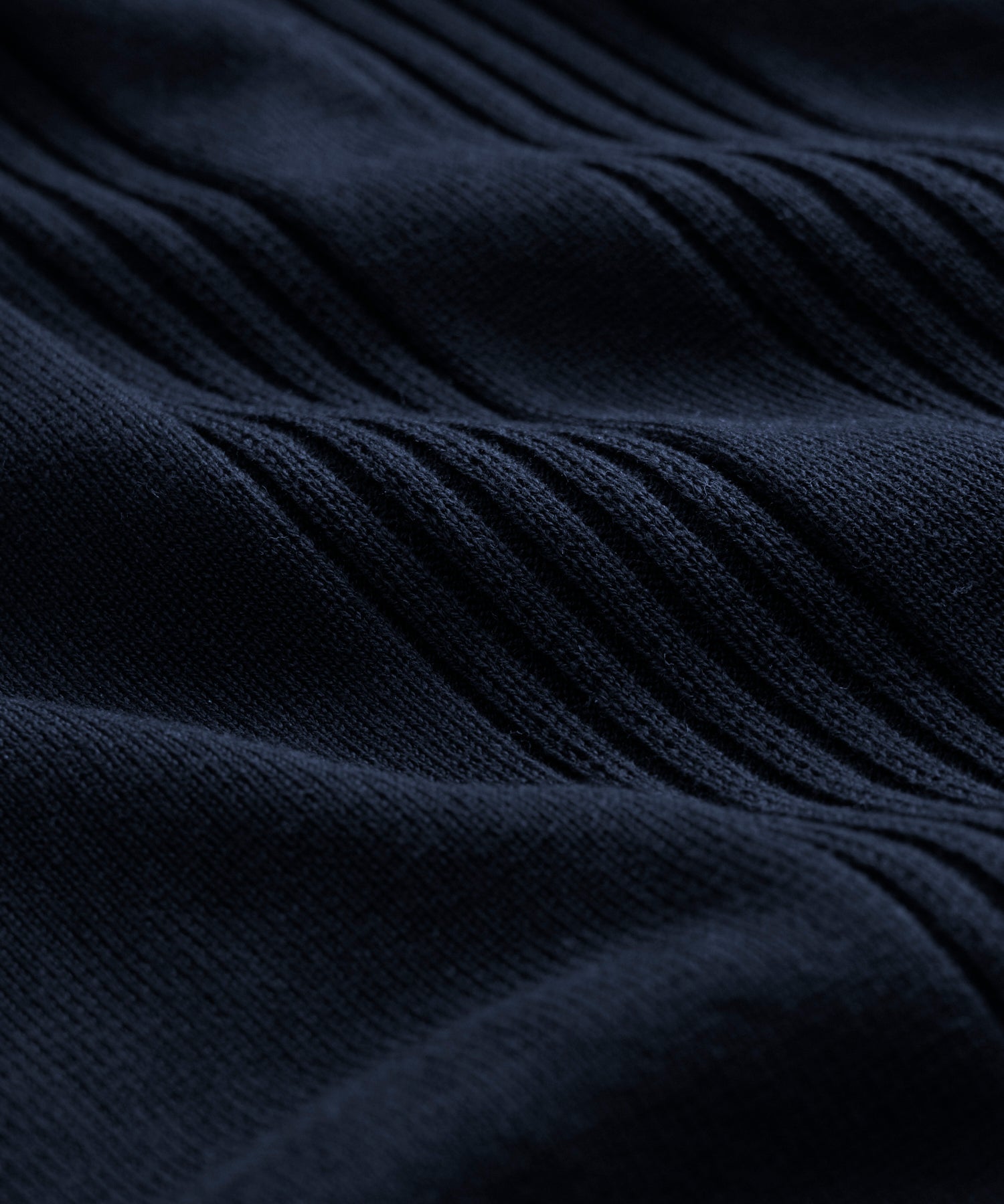 Silk-Cotton Ribbed Sweater Polo